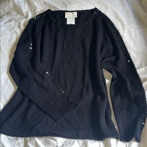 Designers Originals Black Crew Neck Sweater
